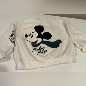 Disney Mickey Mouse Holiday Sweatshirt from Zara